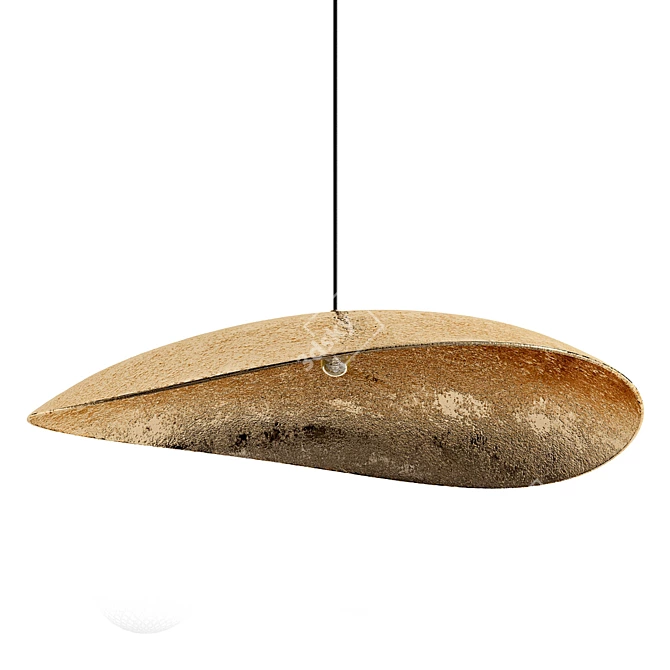 Elegant BRASS 95 Pendant Lamp 3D model image 1