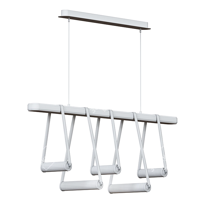 York Linear LED Pendant Light 3D model image 2