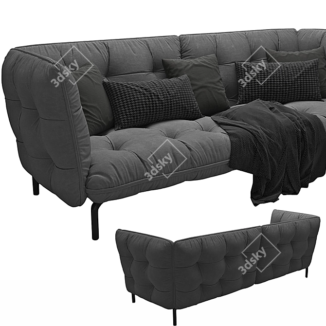 Modern Husk Sofa by BB.Italia 3D model image 2