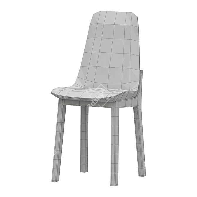 Modern Minimalist Ventura Chair 3D model image 2