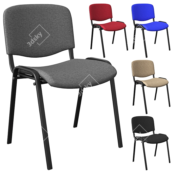 5-in-1 Office Chair Set ISO 3D model image 1