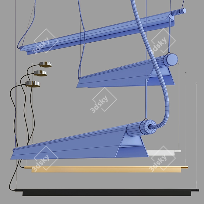 Sleek and Stylish COMPENDIUM Pendant 3D model image 3