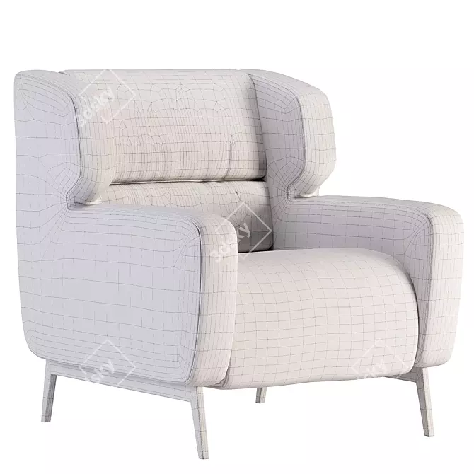 Dienne Salotti Noel Chair: Modern, Stylish Seating 3D model image 4