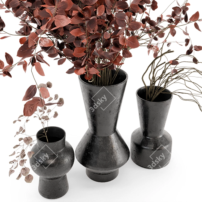 Rusty Concrete Indoor Plants - Set 270 3D model image 5
