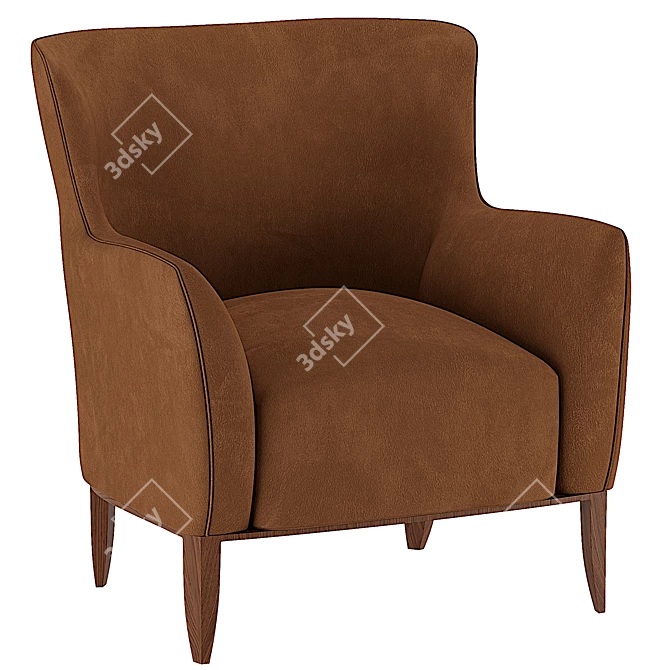 Poliform Grace Wood Chair 3D model image 3