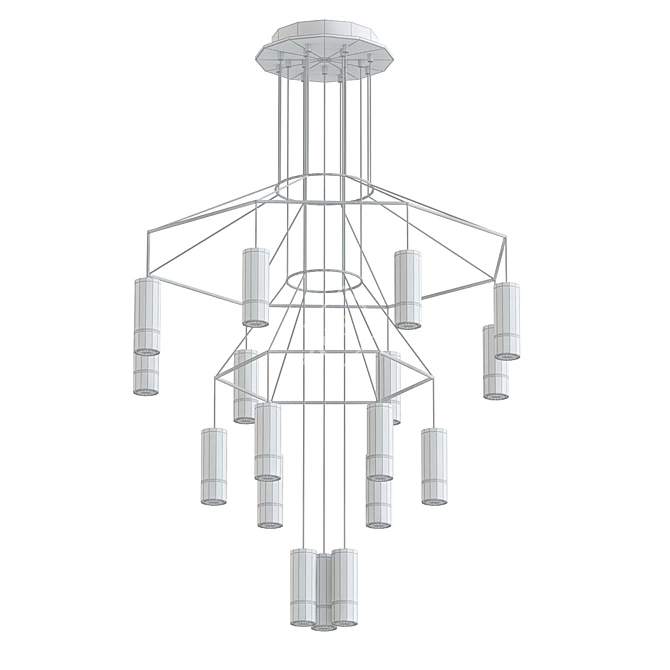 Modern VIBIA Pendant Light 3D model image 2