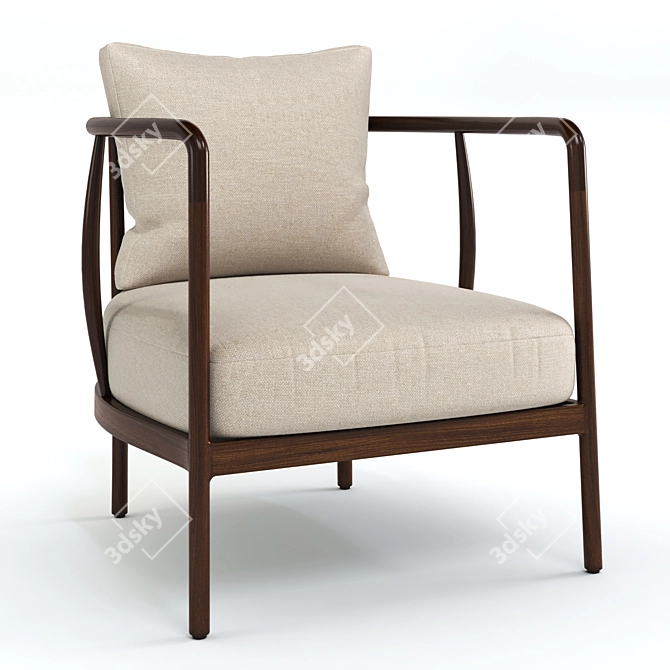 Griggs Chair: Modern Comfort in Sleek Design 3D model image 1