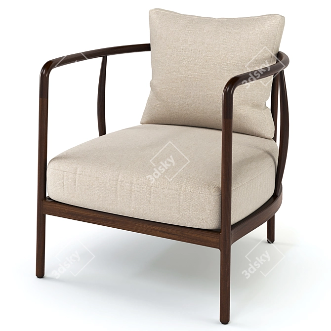 Griggs Chair: Modern Comfort in Sleek Design 3D model image 2