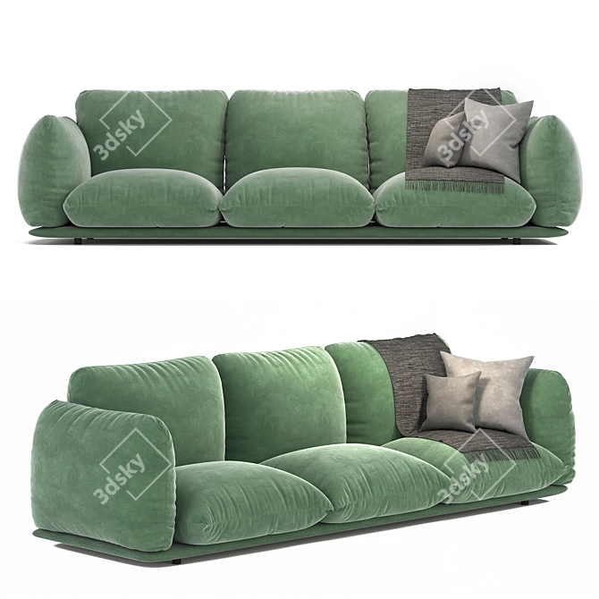 Elegant Marenco Sofa: Versatile, Stylish, and Comfortable 3D model image 1