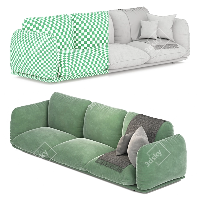 Elegant Marenco Sofa: Versatile, Stylish, and Comfortable 3D model image 3