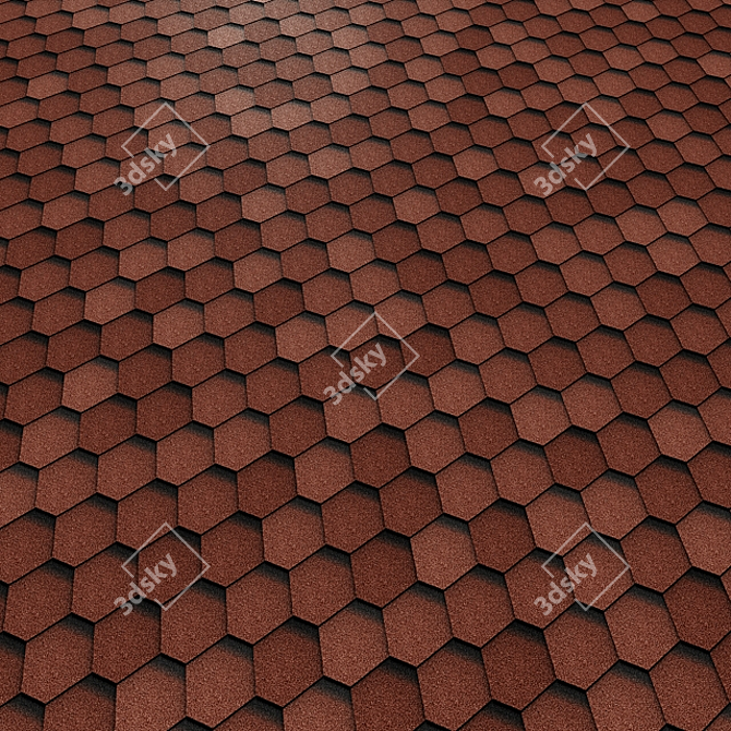 Flexible Roof Tiles: SHINGLAS Sonata 3D model image 5