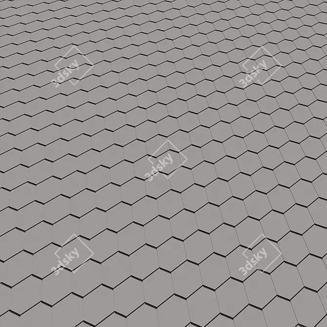 Flexible Roof Tiles: SHINGLAS Sonata 3D model image 6