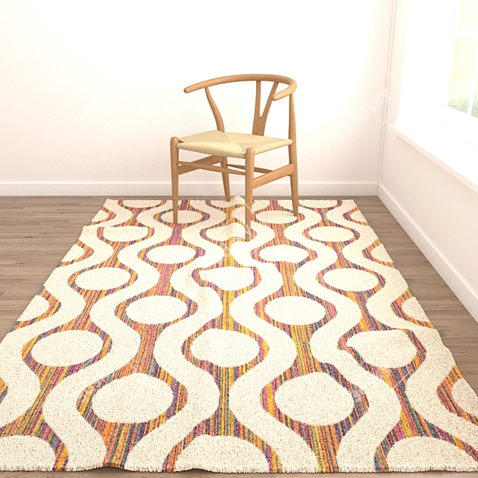 Versatile Rug Set: V-Ray and Corona Compatible 3D model image 2