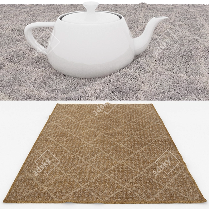 Versatile Rug Set with VRayFur 3D model image 3