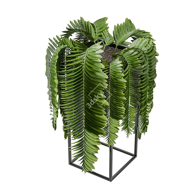  Greenery in Ferm Living Bau Pot 3D model image 4