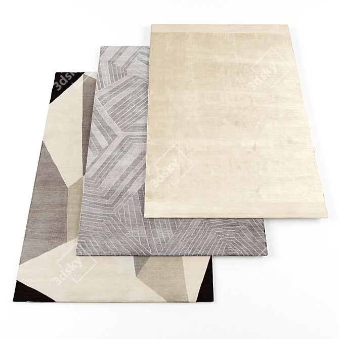 Modern High-Resolution Rugs 3D model image 1