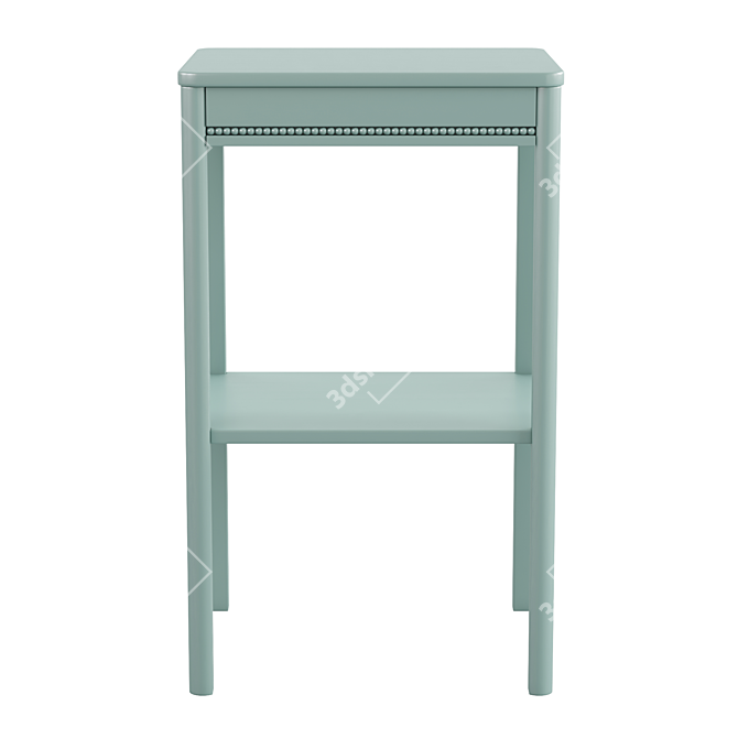 Elegant Pearl Bedside Table 3D model image 3