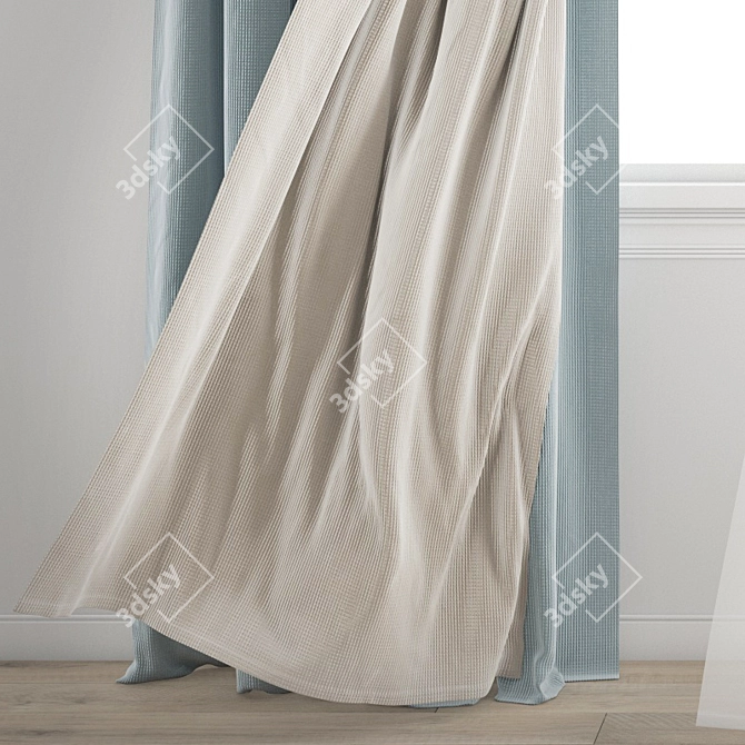 3D Wind Curtain Model 3D model image 2