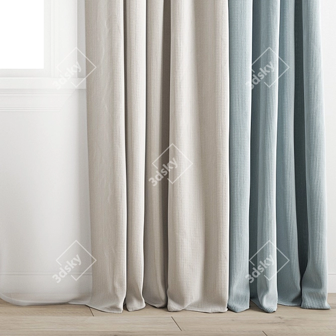 3D Wind Curtain Model 3D model image 4