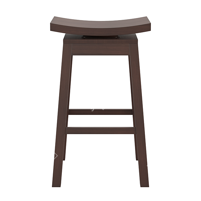 Swivel Saddle Bar Stool 3D model image 2