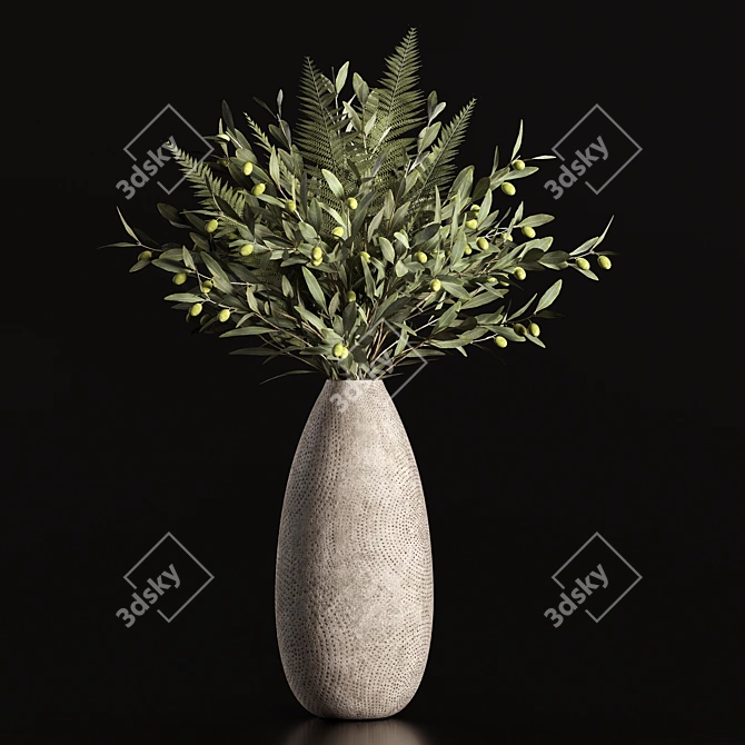 Tropical Plants Bouquet 3D model image 1