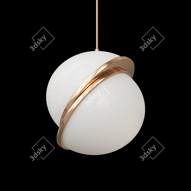 Sleek Shift Design Lamp 3D model image 2