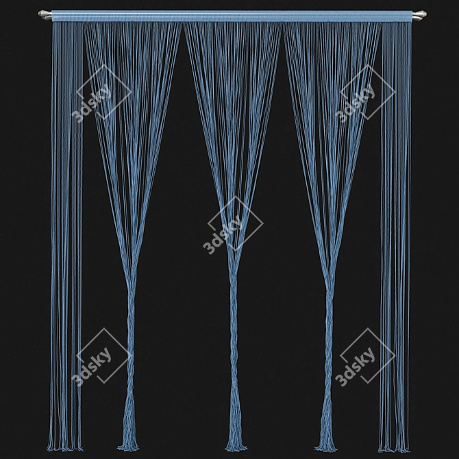 Adjustable Curtain 84 - 3Ds Max 2015, Obj, Fbx 3D model image 4