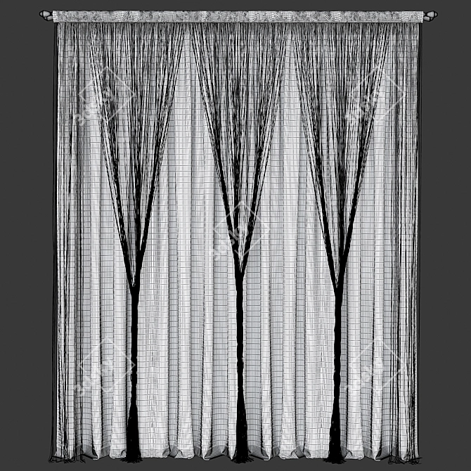 Adjustable Curtain 84 - 3Ds Max 2015, Obj, Fbx 3D model image 5