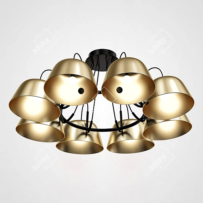 Imperium Loft SOL Pendant Light 3D model image 2