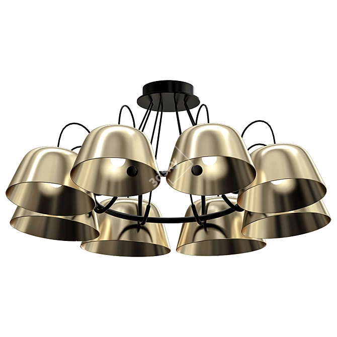 Imperium Loft SOL Pendant Light 3D model image 4