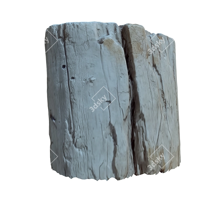 Nature Trunk 21: Realistic Tree Trunk Model 3D model image 4