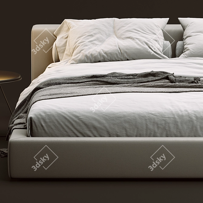 Desiree Kubic 24 Bed: Modern, Stylish, and Comfortable 3D model image 2