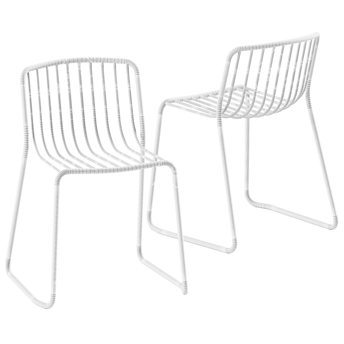 Minimalist Nude Randa Chair 3D model image 3