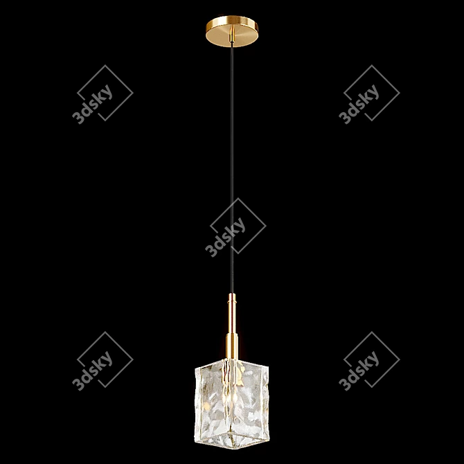 Elegant Valdis Pendant Lamp 3D model image 2