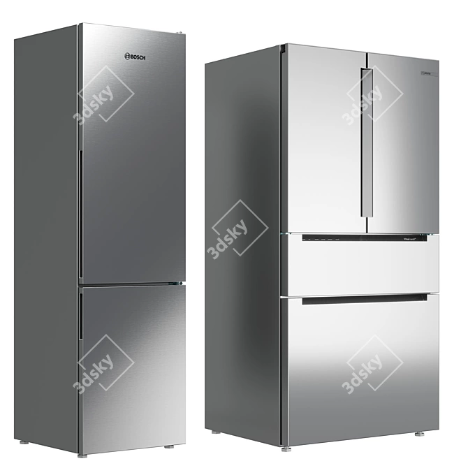 Bosch Collection Fridge Set 3D model image 3