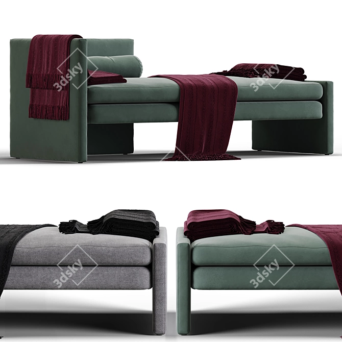 Segment Chaise/Sofa - TRNK: Versatile Comfort for Your Living Space 3D model image 3