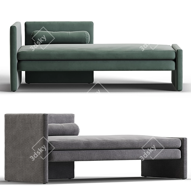 Segment Chaise/Sofa - TRNK: Versatile Comfort for Your Living Space 3D model image 4