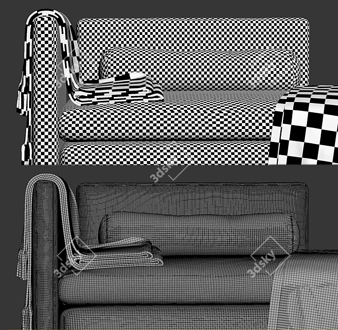 Segment Chaise/Sofa - TRNK: Versatile Comfort for Your Living Space 3D model image 5