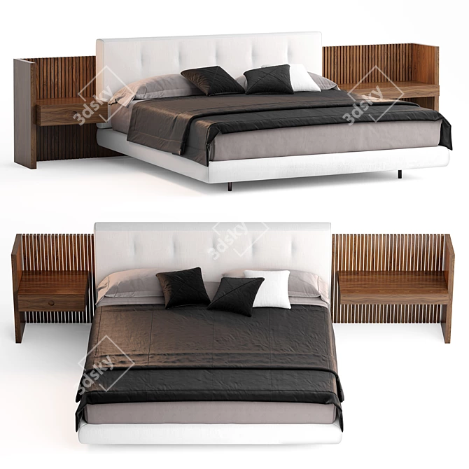  Modern Minotti Brasilia Bed 2021 3D model image 1