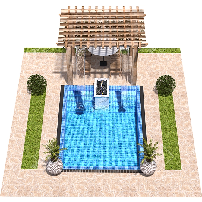 Elegant Fountain Design - Vol.04 3D model image 5