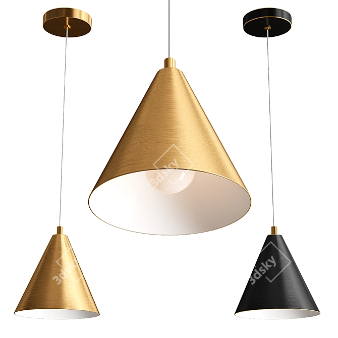 Modern Rigel Pendant Light 3D model image 1