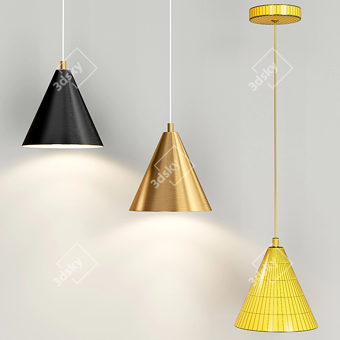 Modern Rigel Pendant Light 3D model image 3