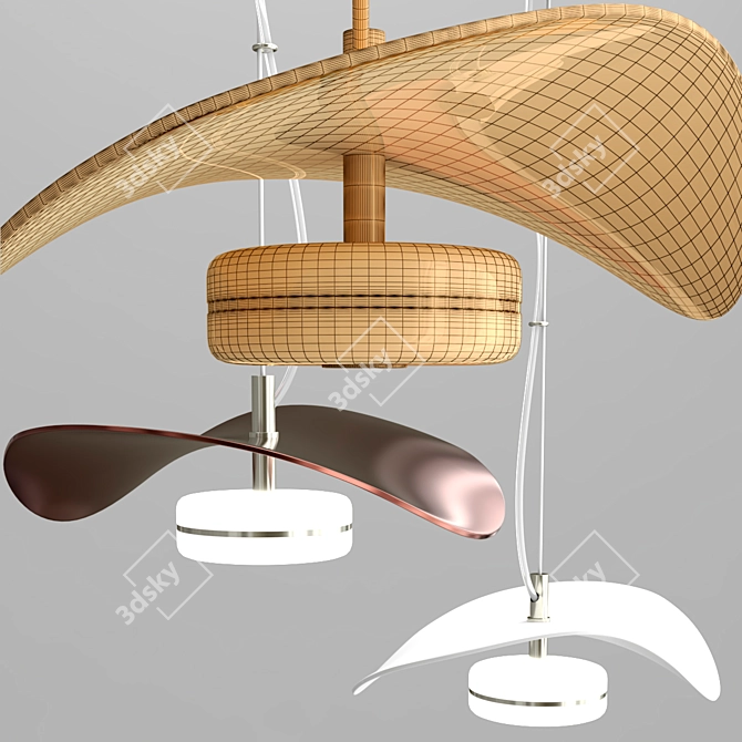 Elegant Odeon Light Fixture 3D model image 3