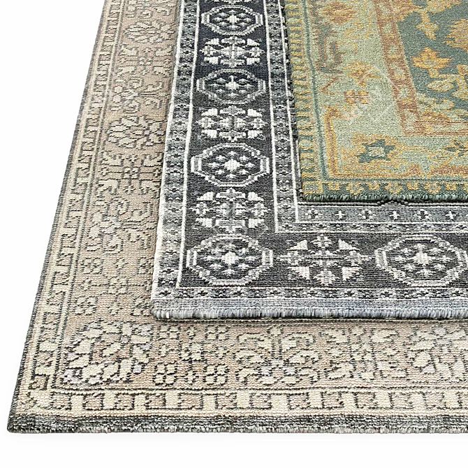 Cappadocia Rug: Authentic Elegance for Your Home 3D model image 2