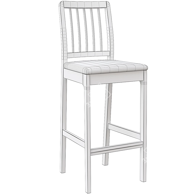 Modern Ekedalen Bar Stool 3D model image 6