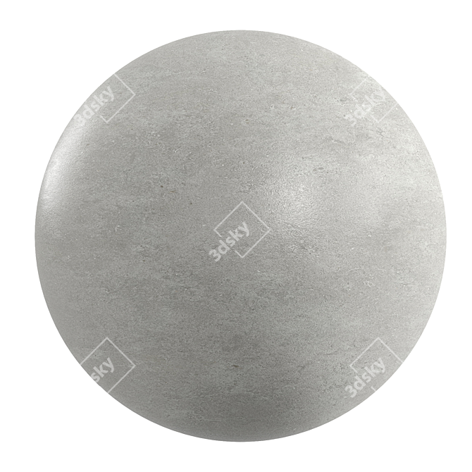 Anthracite Gray Cement: High-Resolution PBR Material 3D model image 1