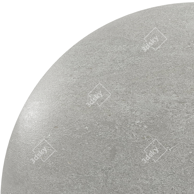 Anthracite Gray Cement: High-Resolution PBR Material 3D model image 4