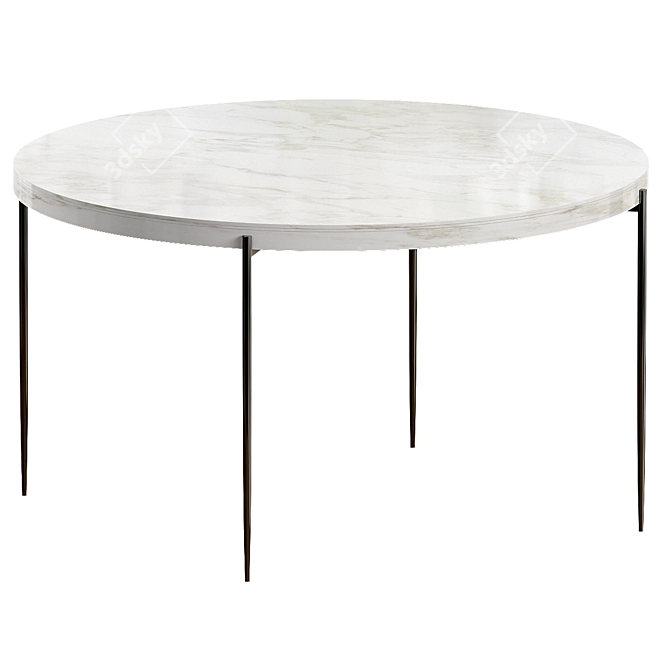 Elegant Atala Dining Table 3D model image 3