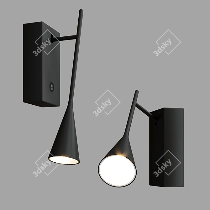 Elegant LED Reading Lamp 3D model image 3