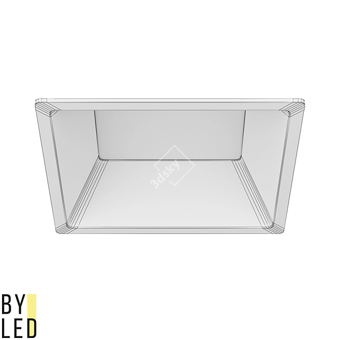 Byled Crater SQ LED Recessed Light 3D model image 3